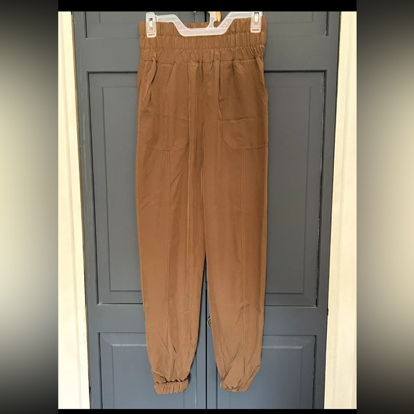 Womens High Waisted Pocket Cargo Trousers Joggers Casual Pants Size S - Picture 1 of 5